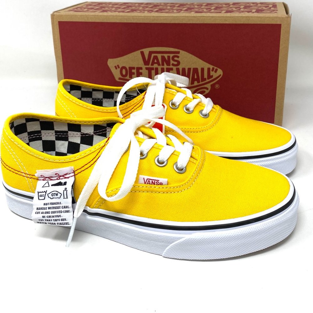 🌹 Spring Sale 🌹 VANS Authentic Hc Diy Lemon Canvas Women's Size 7 VN0A4UUC1AE - Picture 8 of 15